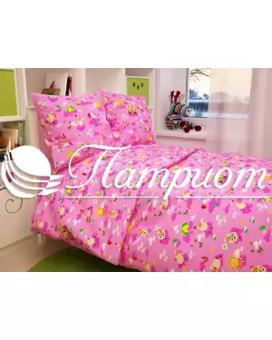 КПБ детский Овечки, розовый, бязь 125 г/м² 317-2